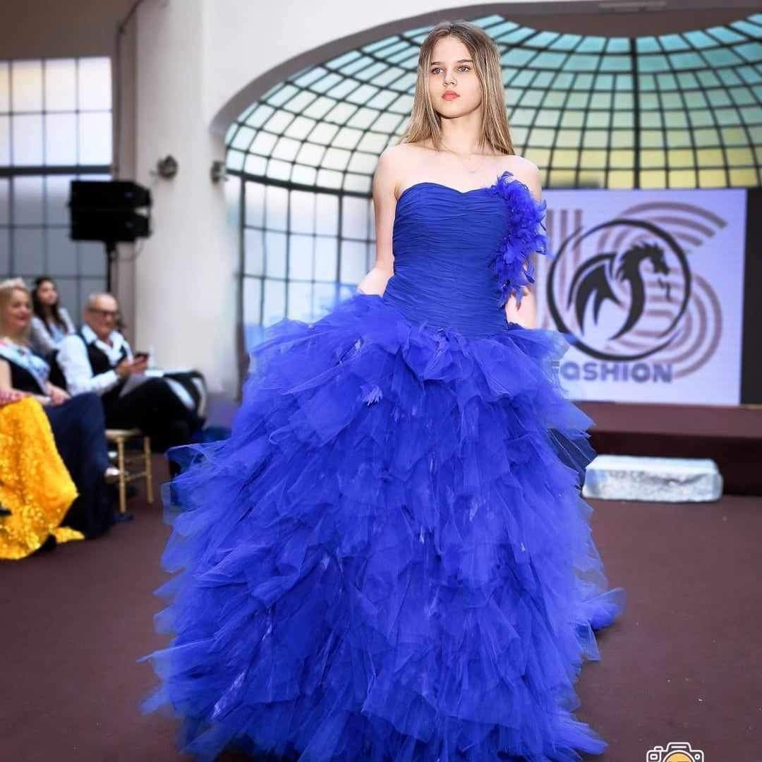 Robe de gala fashion bleu